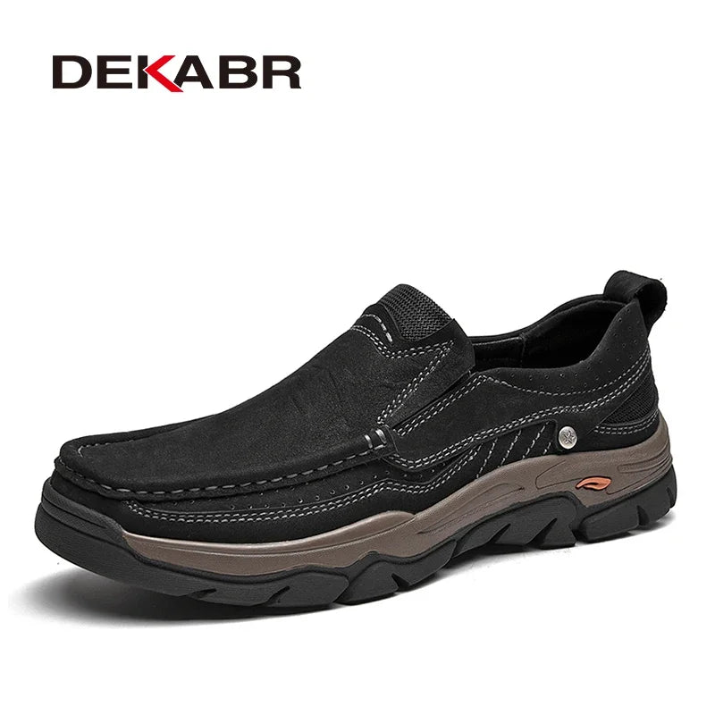 Mocassins Homme Cuir Véritable DEKABR - Confort Premium | Business Casual