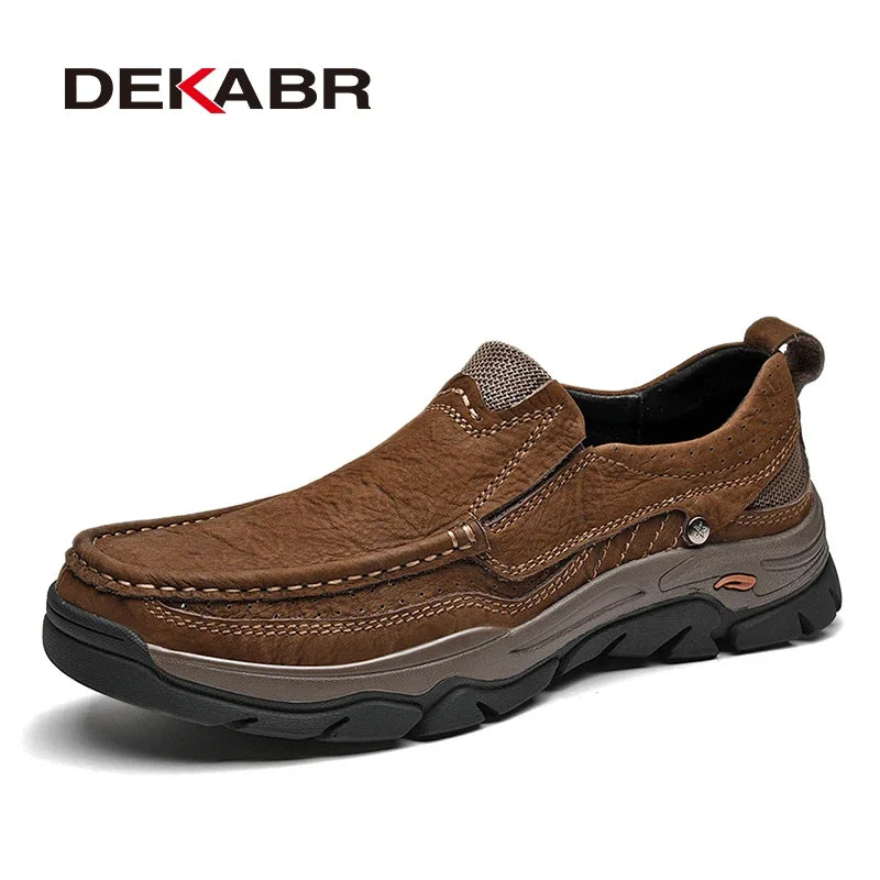 Mocassins Homme Cuir Véritable DEKABR - Confort Premium | Business Casual