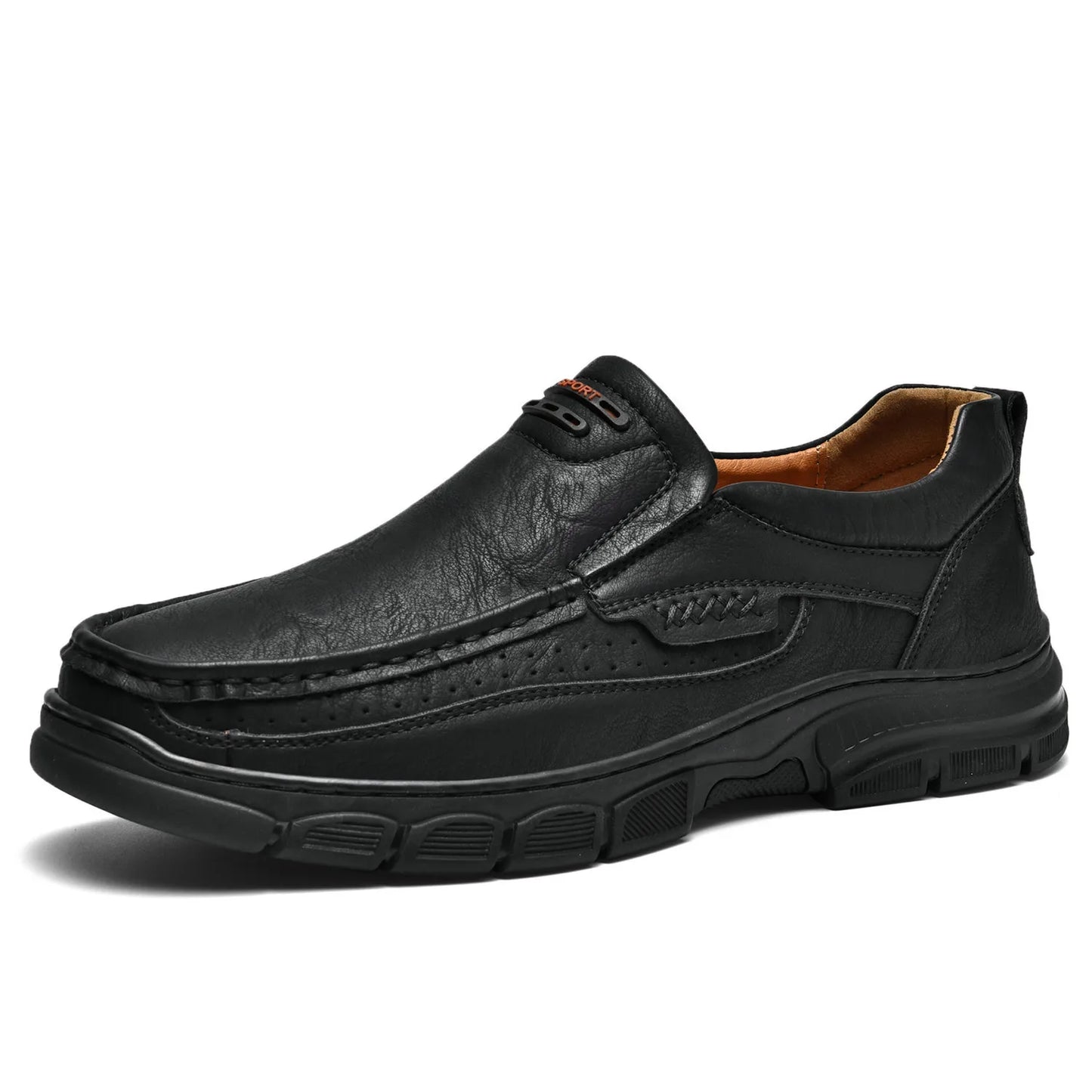 Mocassins Homme Cuir Respirants - Semelle Épaisse Confort | Été Casual