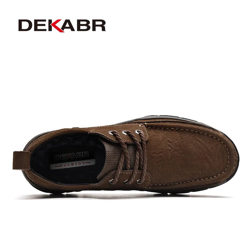 Mocassins Homme Cuir Véritable DEKABR - Confort Premium | Business Casual