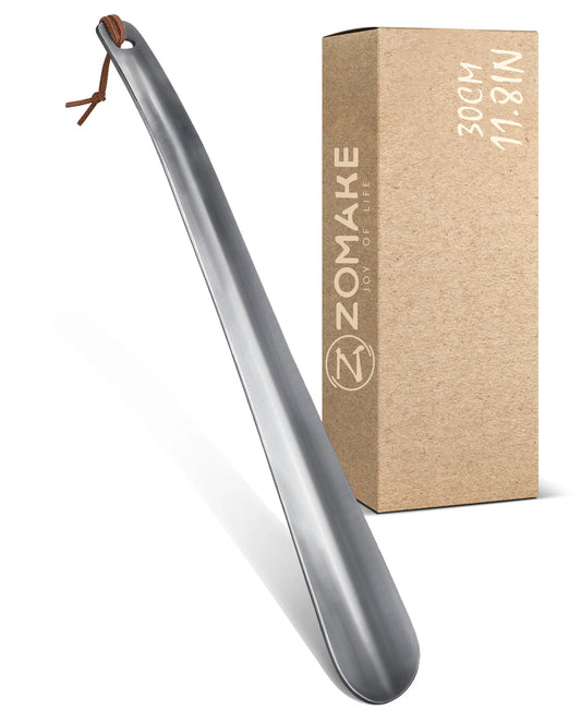 Chausse-Pied Acier Inoxydable 30cm - Premium Long Manche | Sans Se Baisser